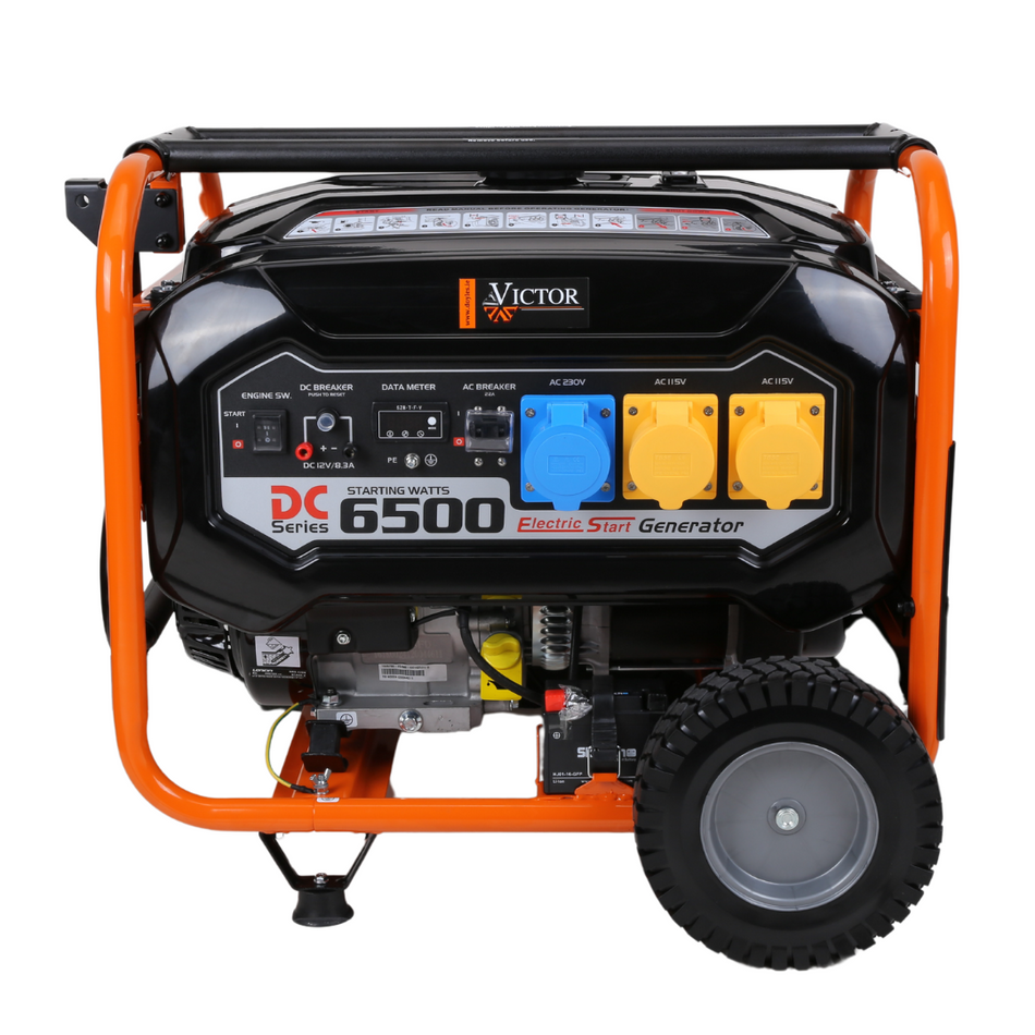Victor Petrol Generator 5kW 389cc LC6500DCS